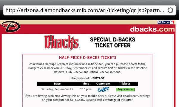 Diamondbacks Ticket Site